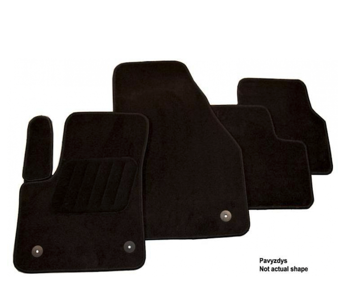 Fabric mats -  COMFORT Tesla Model S / from 2012 with velour covering