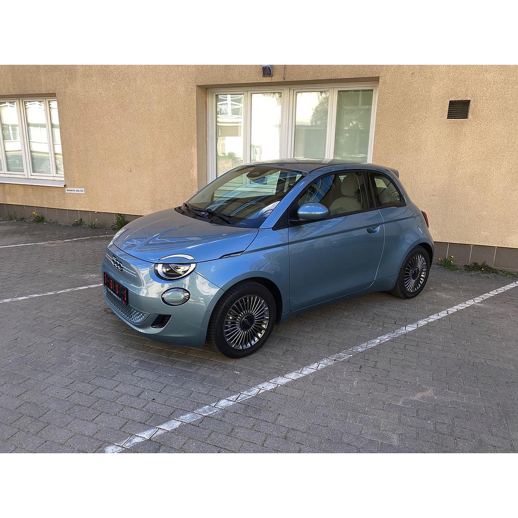 Electric vehicle FIAT e500 - Battery 42,2 kWh - Ice Blue Metalic - 16&quot; rims - Textile grey-blue interior - 3+1 - ICON - 10500 km - 2021.11.25