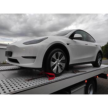 Electric vehicle Tesla Model Y - Long range - White - 19" Gemini rims - All black premium - Basic autopilot - 2021.xx.xx