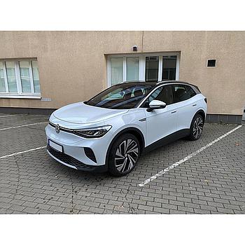 Electric car Volkswagen ID.4 Pro - 82 kWh battery - White with black - 21" Narvik silver black wheels - 22000 km - 2021.11.17