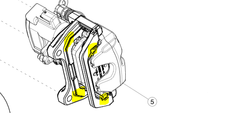 Spyruoklinių plokštelių komplektas galinėms stabdžių apkaboms (kairė ir dešinė pusės M3 2019-2020)