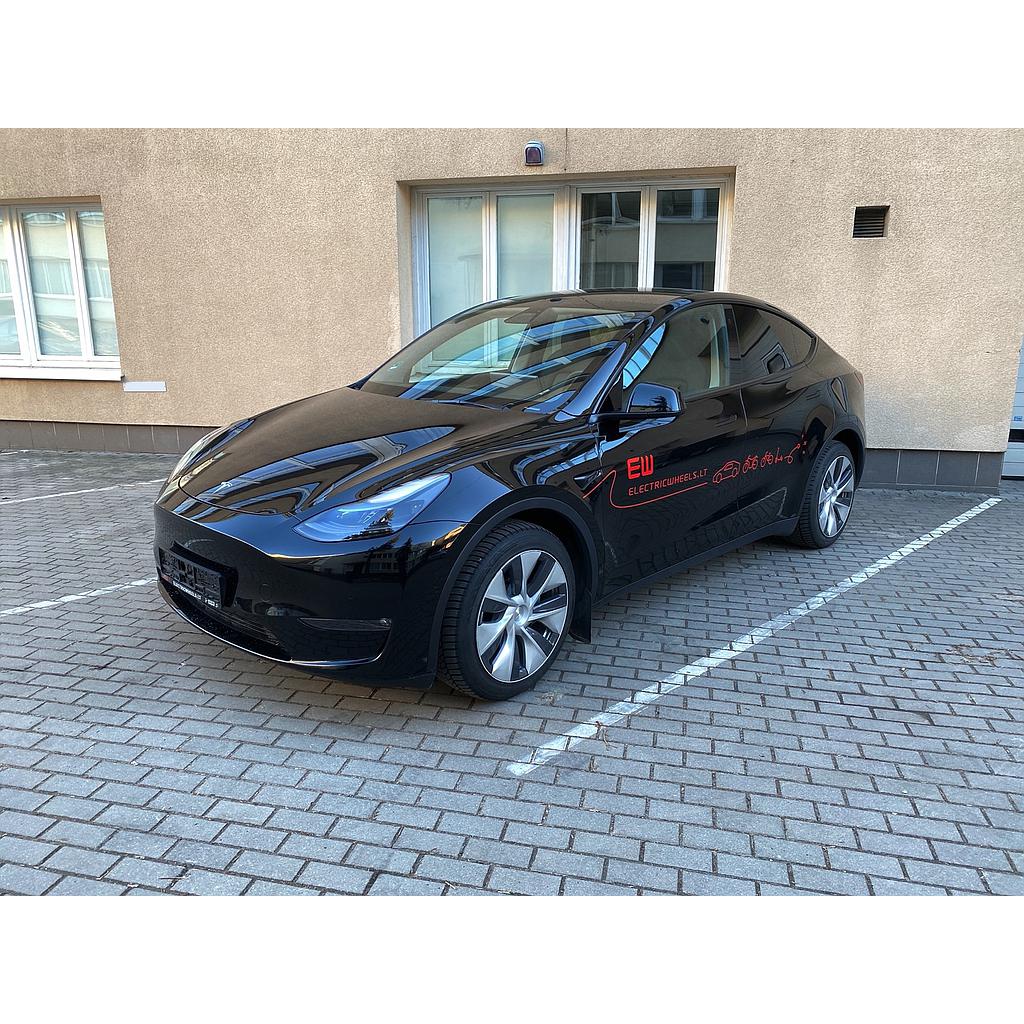 Electric Vehicle Tesla Model Y Long Range Black 19 Gemini Rims Black ...