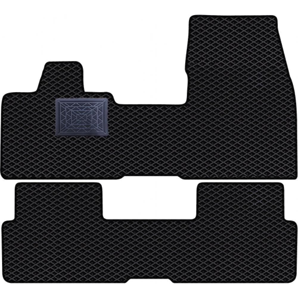 Коврики комплект EVA для всех сезонов, черные с черной окантовкой, BMW i3 (2013-2022)