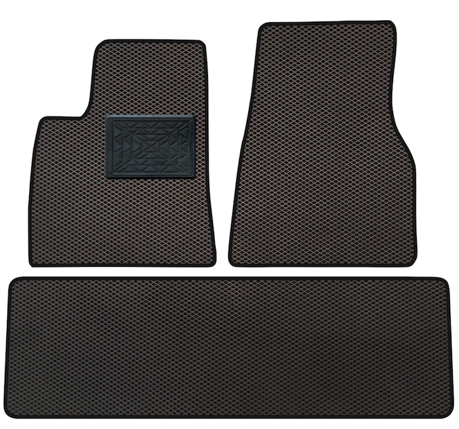Polymer EVA floor mats for Tesla Model S Facelift from 2016.