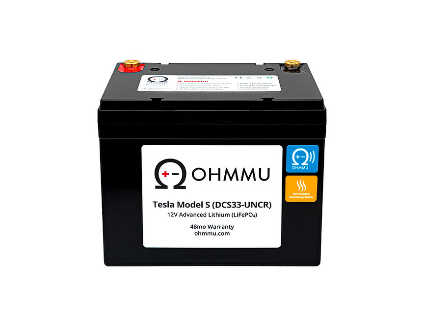 OHMMU Lithium Battery 12V for Tesla Model S with BT