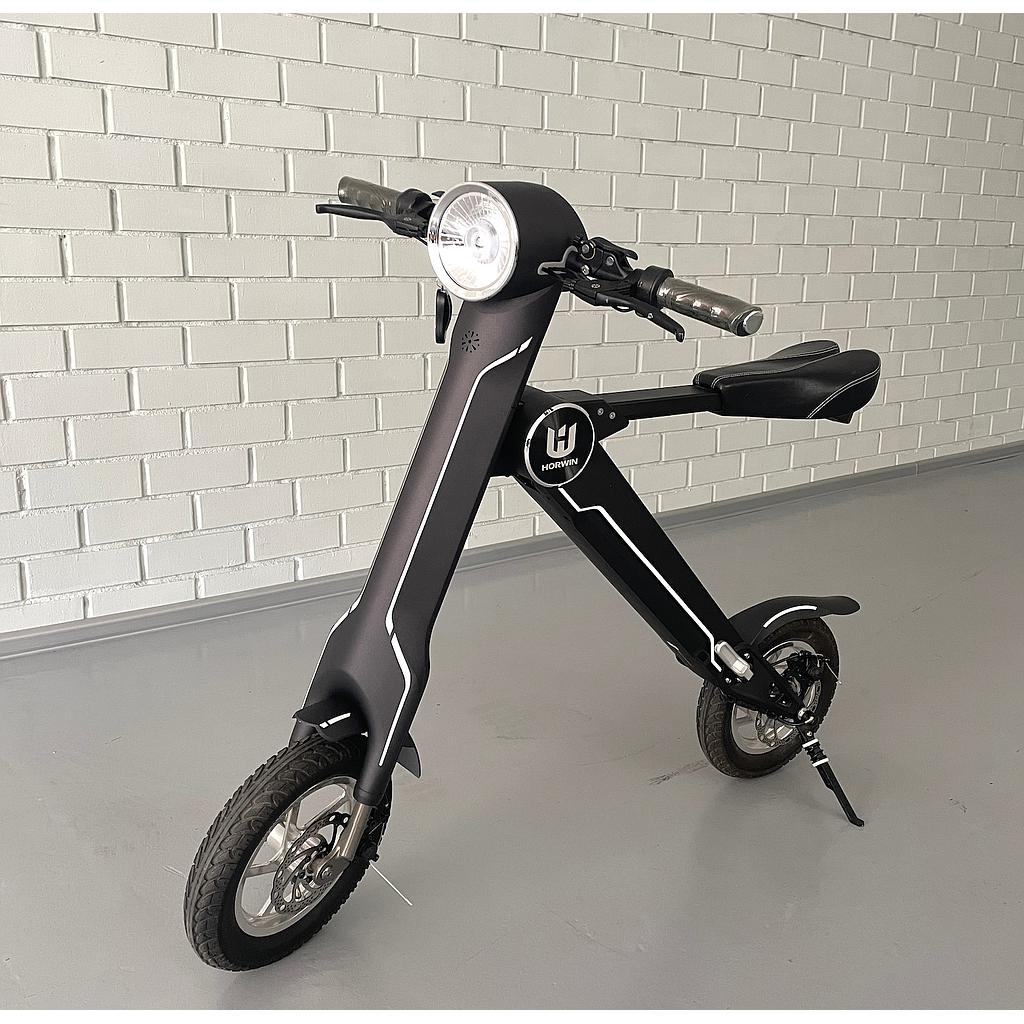 Electric scooter HORWIN K1 Black - Maximum speed (limited) 25 km/h - Range up to 35 km